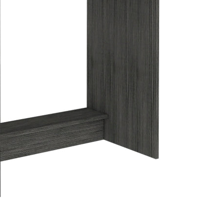 FM Furniture Sawgrass Writing Computer Desk with 5 Open Shelves and Hutch