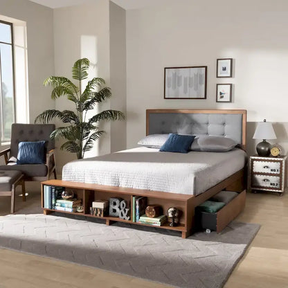 Cosma Modern Transitional Wood 4-Drawer Platform Storage Bed