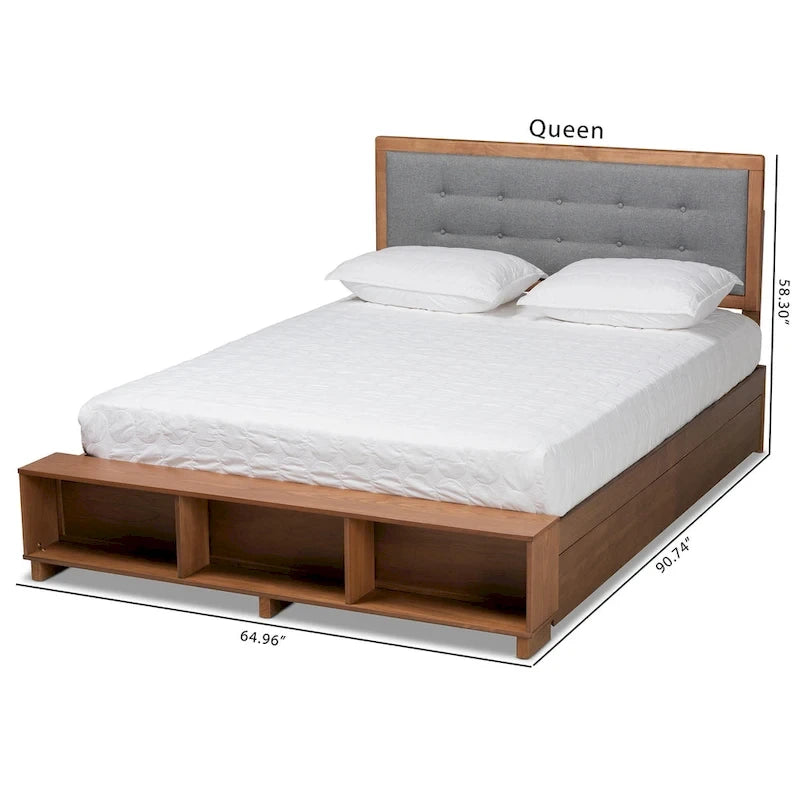 Cosma Modern Transitional Wood 4-Drawer Platform Storage Bed