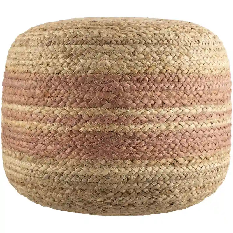 Livabliss Mallows Farmhouse Stripe Pouf
