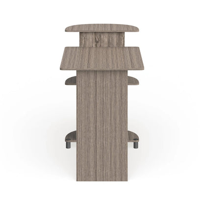 Porch & Den Baruch Compact Modern Wood Computer Desk with Shelves