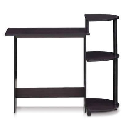 Porch & Den Baruch Compact Modern Wood Computer Desk with Shelves