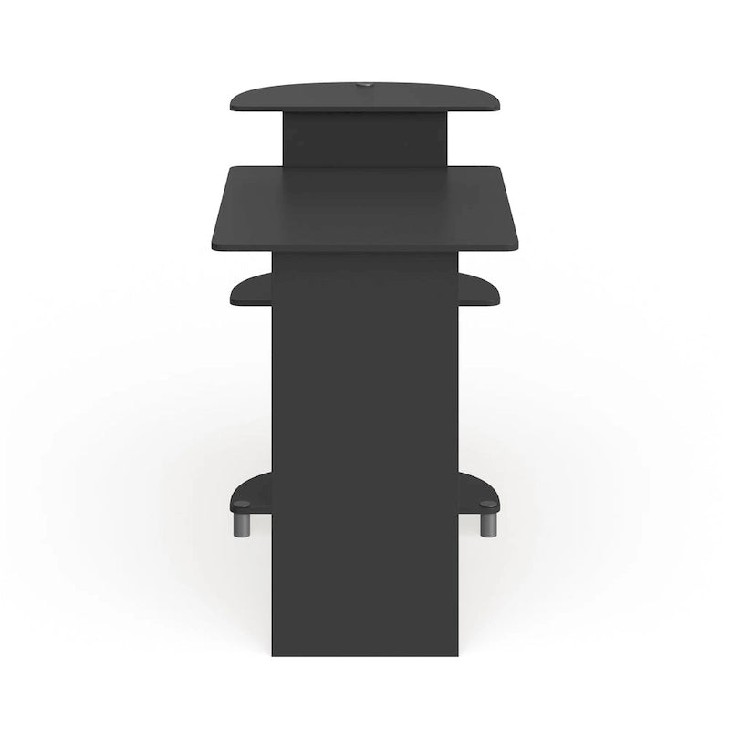 Porch & Den Baruch Compact Modern Wood Computer Desk with Shelves