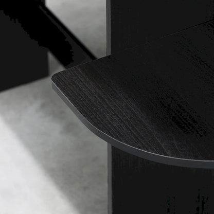 Porch & Den Baruch Compact Modern Wood Computer Desk with Shelves