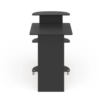 Porch & Den Baruch Compact Modern Wood Computer Desk with Shelves