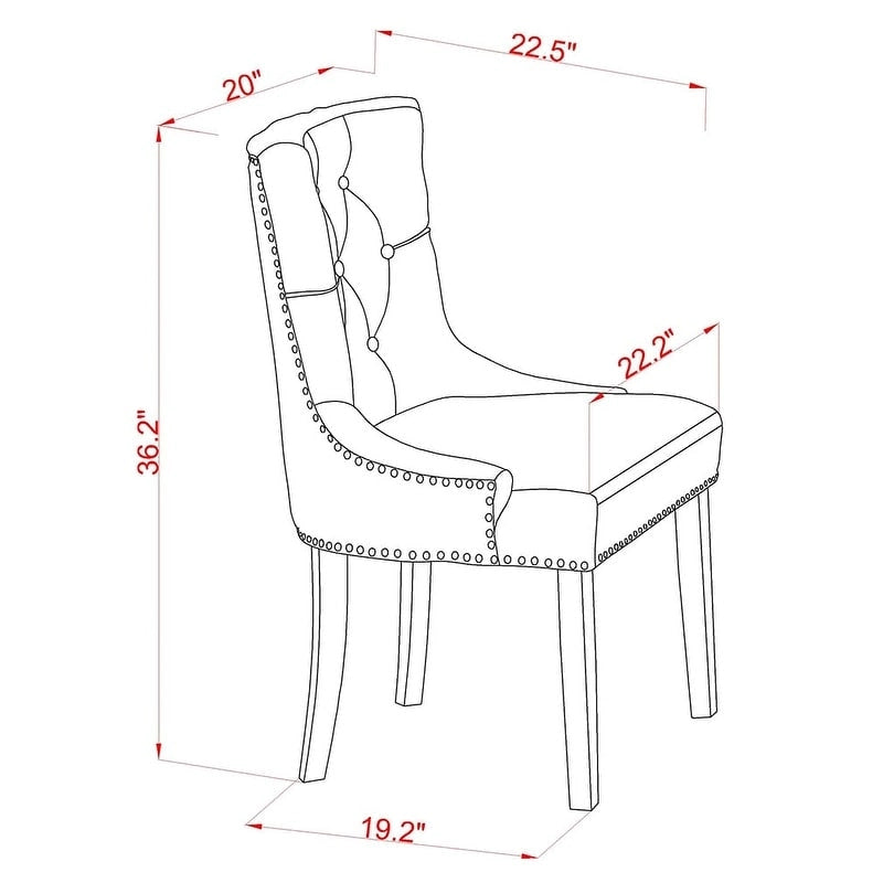 East West Furniture Kitchen Table Set- a Dining Room Table and Kitchen Chairs