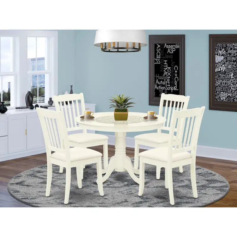 East West Furniture Kitchen Table Set- a Dining Room Table and Kitchen Chairs