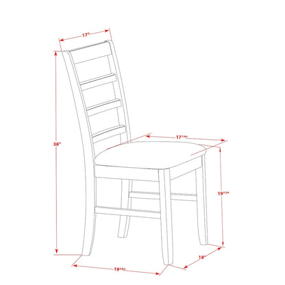 East West Furniture Dining Table Set Includes a Square Table with Butterfly Leaf and Dining Chairs (Chair Seat Type Options)