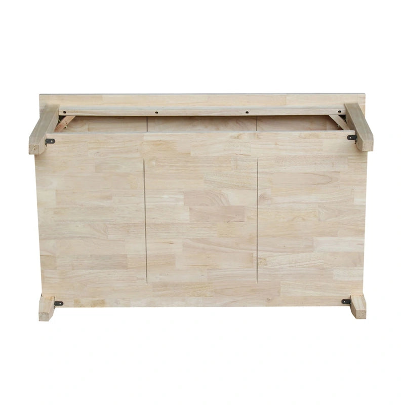 Solano Unfinished Solid Parawood Coffee Table