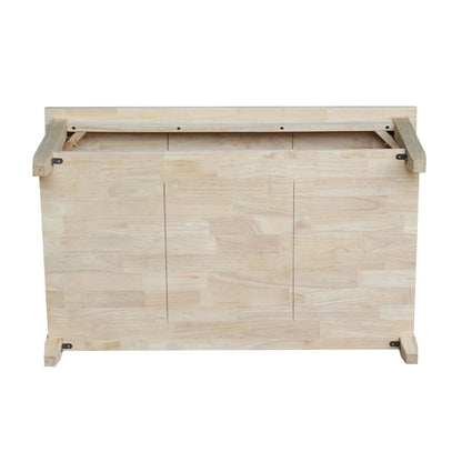 Solano Unfinished Solid Parawood Coffee Table