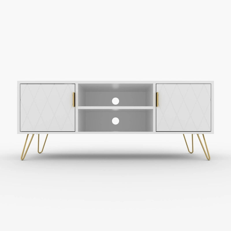 TV Stand TV Console Table Cabinet Wood Entertainment Center