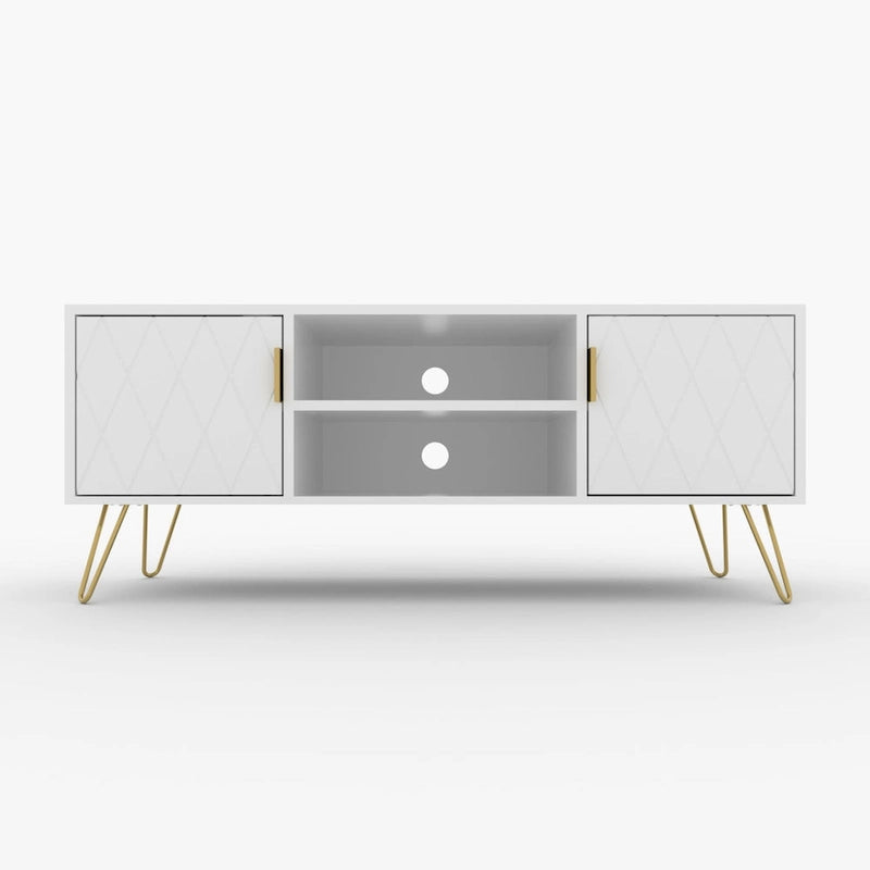 TV Stand TV Console Table Cabinet Wood Entertainment Center