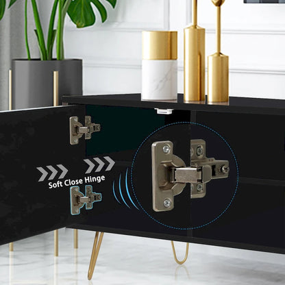 TV Stand TV Console Table Cabinet Wood Entertainment Center