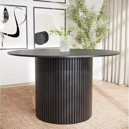 Round Kitchen Table Solid Wood Dining Table