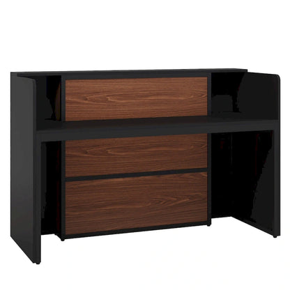 63 Inch LED Reception Front Counter Desk Table with Private Panels for Check Out Retail,Store Office Lobby Shop Clinic