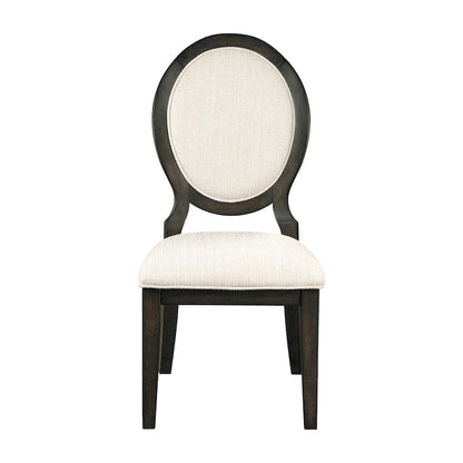 Annabelle Dark Cocoa and Cream Upholstered Dining Chairs (Set of 8)