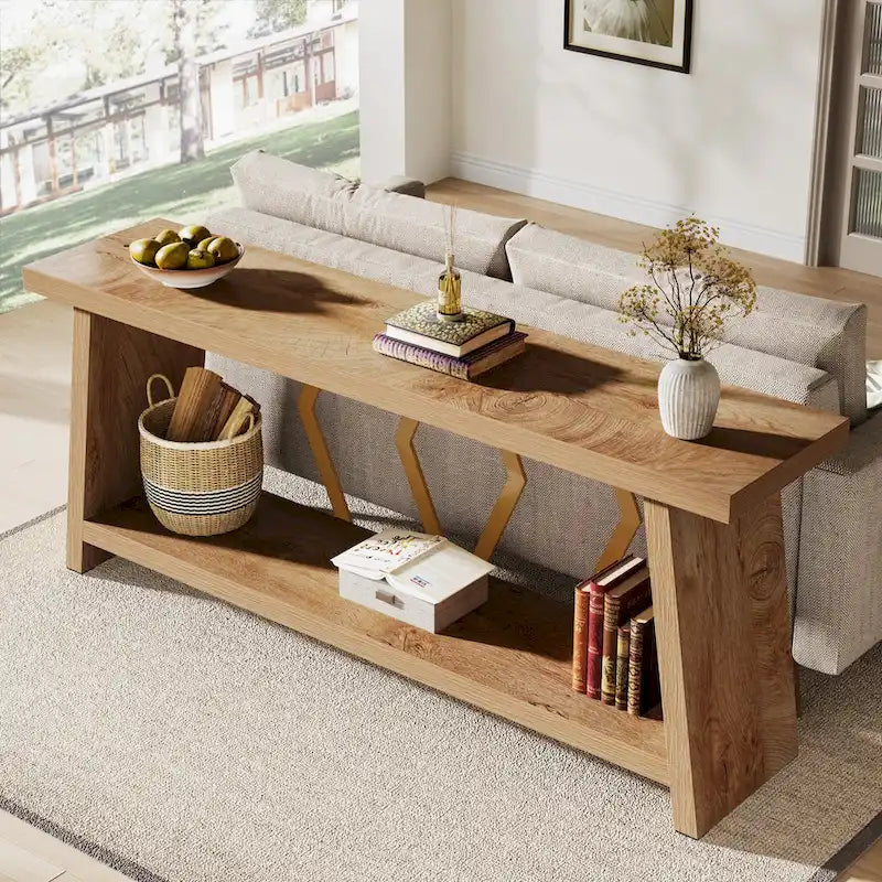 70.9-Inch Console Sofa Table with Storage for Entryway Living Room