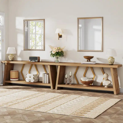 70.9-Inch Console Sofa Table with Storage for Entryway Living Room