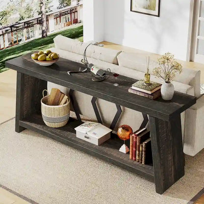 70.9-Inch Console Sofa Table with Storage for Entryway Living Room