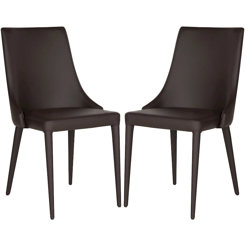 SAFAVIEH Socorro Mid-Century Modern White Dining Chair (Set of 2) - 23.6 x 19.6 x 35.5 - 24Wx20Dx36H