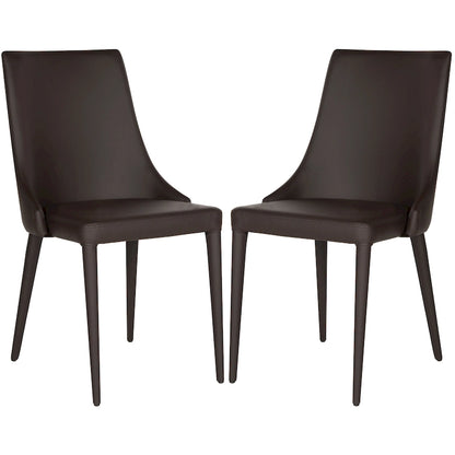 SAFAVIEH Socorro Mid-Century Modern White Dining Chair (Set of 2) - 23.6 x 19.6 x 35.5 - 24Wx20Dx36H