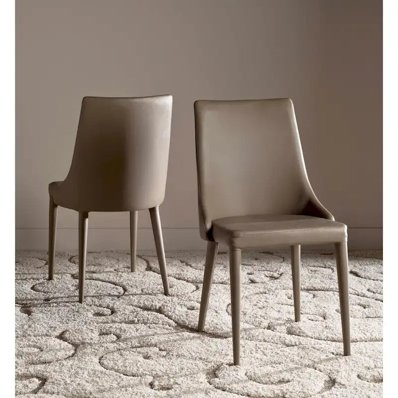 SAFAVIEH Socorro Mid-Century Modern White Dining Chair (Set of 2) - 23.6 x 19.6 x 35.5 - 24Wx20Dx36H