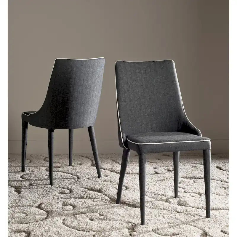 SAFAVIEH Socorro Mid-Century Modern White Dining Chair (Set of 2) - 23.6 x 19.6 x 35.5 - 24Wx20Dx36H