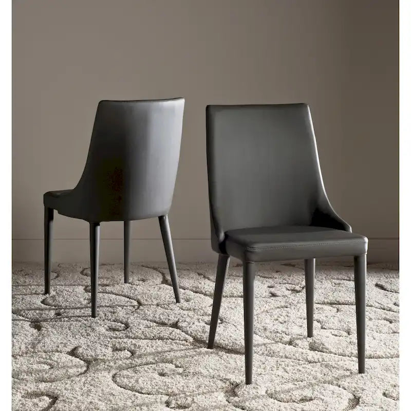 SAFAVIEH Socorro Mid-Century Modern White Dining Chair (Set of 2) - 23.6 x 19.6 x 35.5 - 24Wx20Dx36H