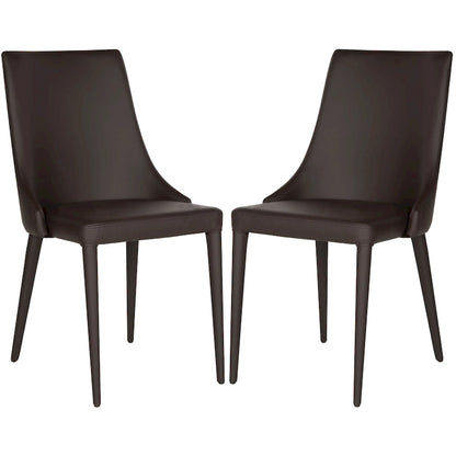 SAFAVIEH Socorro Mid-Century Modern White Dining Chair (Set of 2) - 23.6 x 19.6 x 35.5 - 24Wx20Dx36H