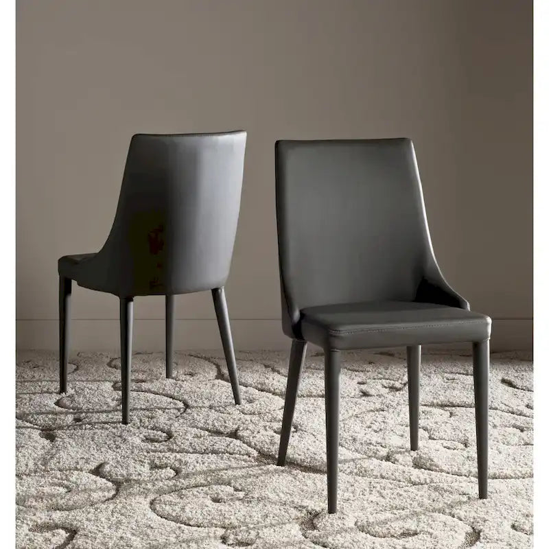 SAFAVIEH Socorro Mid-Century Modern White Dining Chair (Set of 2) - 23.6 x 19.6 x 35.5 - 24Wx20Dx36H