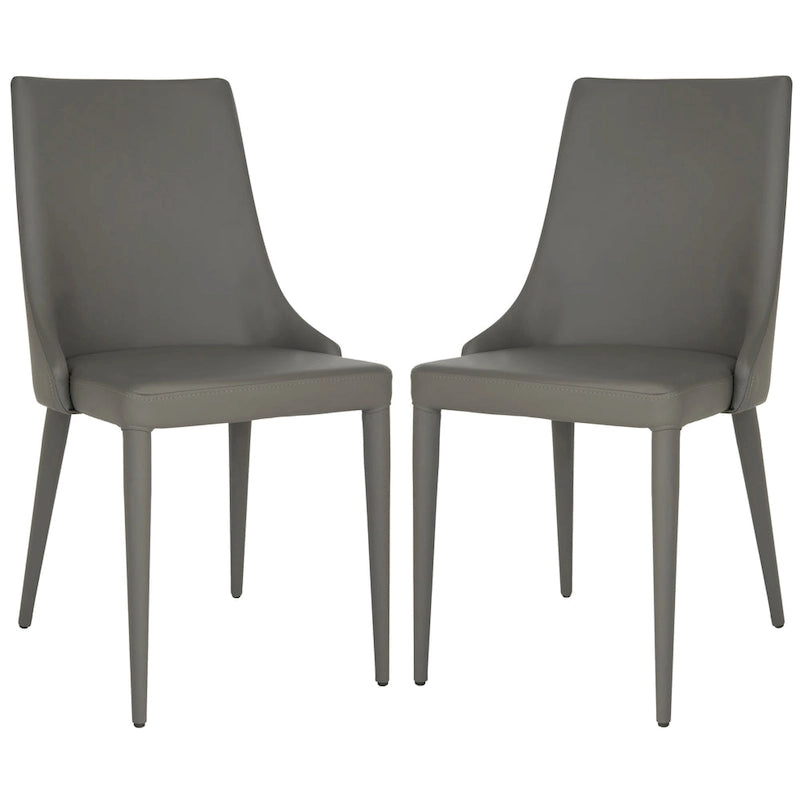 SAFAVIEH Socorro Mid-Century Modern White Dining Chair (Set of 2) - 23.6 x 19.6 x 35.5 - 24Wx20Dx36H