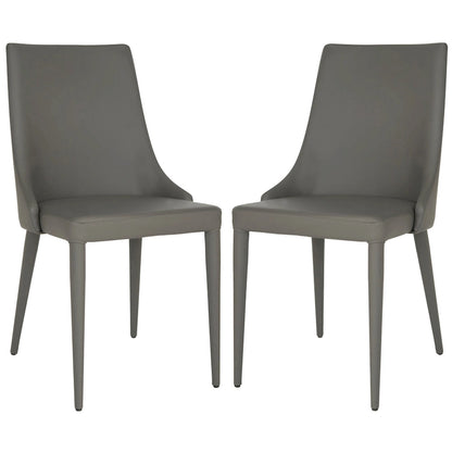 SAFAVIEH Socorro Mid-Century Modern White Dining Chair (Set of 2) - 23.6 x 19.6 x 35.5 - 24Wx20Dx36H