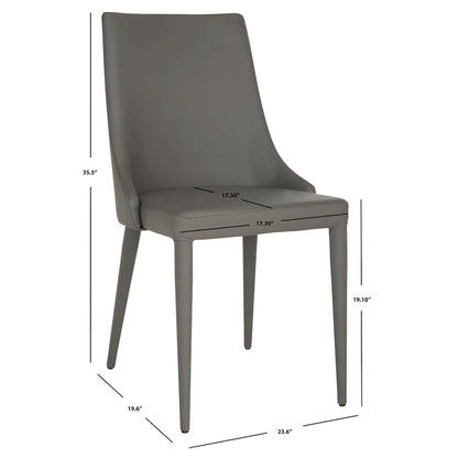 SAFAVIEH Socorro Mid-Century Modern White Dining Chair (Set of 2) - 23.6 x 19.6 x 35.5 - 24Wx20Dx36H