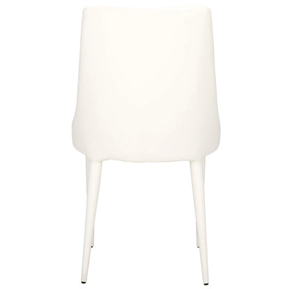 SAFAVIEH Socorro Mid-Century Modern White Dining Chair (Set of 2) - 23.6 x 19.6 x 35.5 - 24Wx20Dx36H