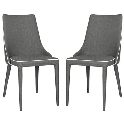 SAFAVIEH Socorro Mid-Century Modern White Dining Chair (Set of 2) - 23.6 x 19.6 x 35.5 - 24Wx20Dx36H