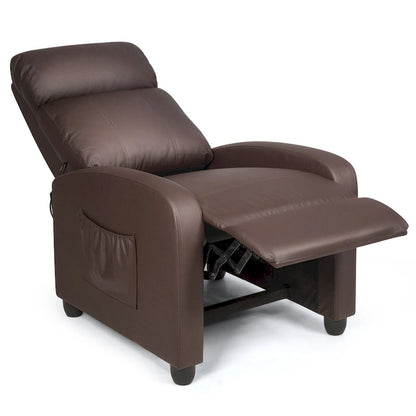Recliner Massage Chair, Ergonomic Adjustable Single Sofa with Padded