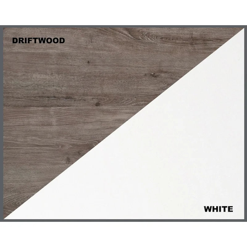 Saint Birch Finley Contemporary Two-Tone 59-inch Writing Desk with Storage