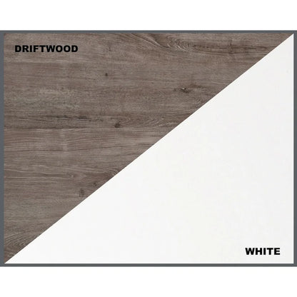 Saint Birch Finley Contemporary Two-Tone 59-inch Writing Desk with Storage