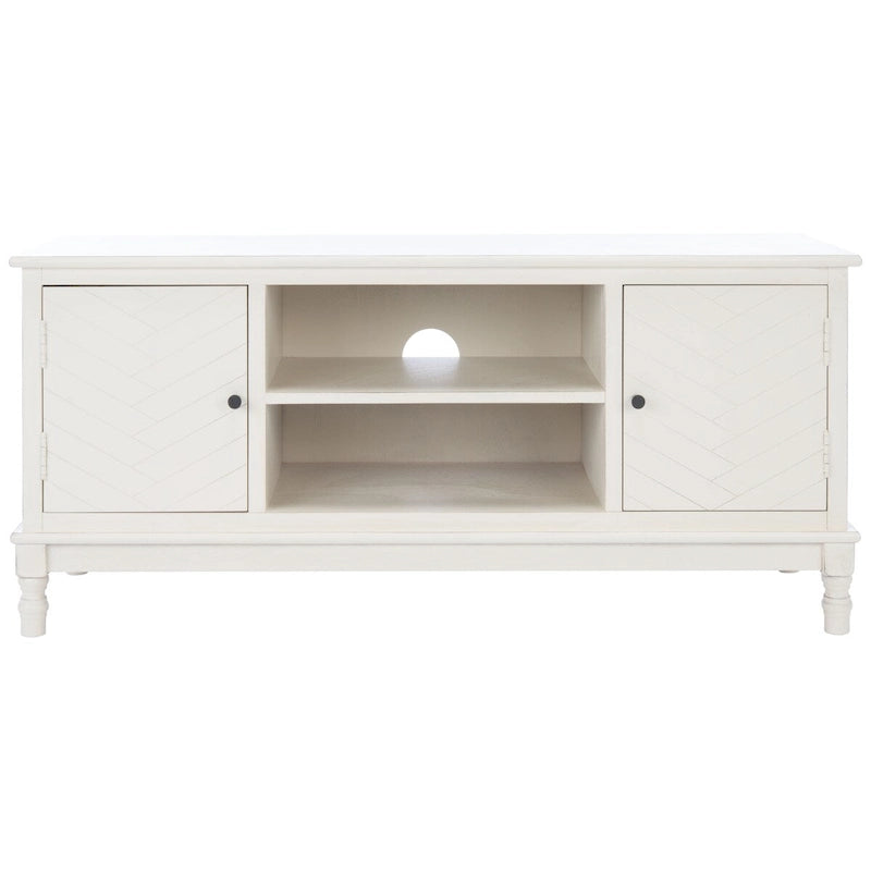 SAFAVIEH Echo 2-Door 2-Shelf Storage TV Media Stand - 47.3 W x 15.8 L x 20 H - 47Wx16Dx20H