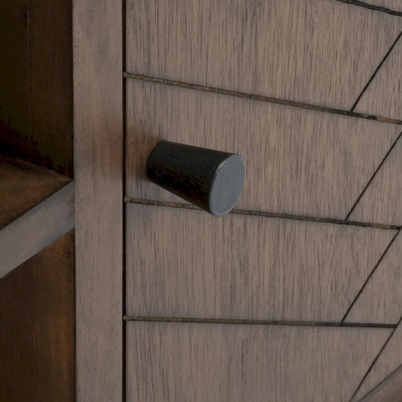 SAFAVIEH Echo 2-Door 2-Shelf Storage TV Media Stand - 47.3 W x 15.8 L x 20 H - 47Wx16Dx20H