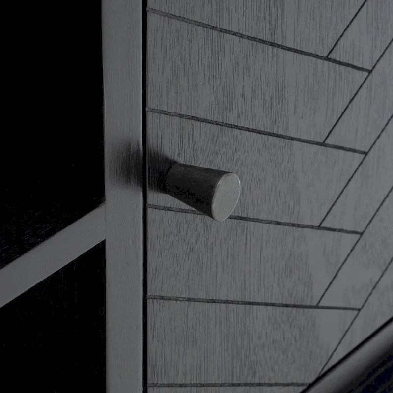 SAFAVIEH Echo 2-Door 2-Shelf Storage TV Media Stand - 47.3 W x 15.8 L x 20 H - 47Wx16Dx20H