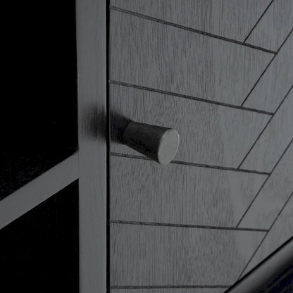 SAFAVIEH Echo 2-Door 2-Shelf Storage TV Media Stand - 47.3 W x 15.8 L x 20 H - 47Wx16Dx20H