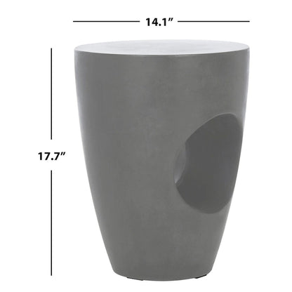 SAFAVIEH Hadil Concrete Indoor/ Outdoor Accent Table - 14.1 x 14.1 x 17.7 - 14Wx14Dx18H