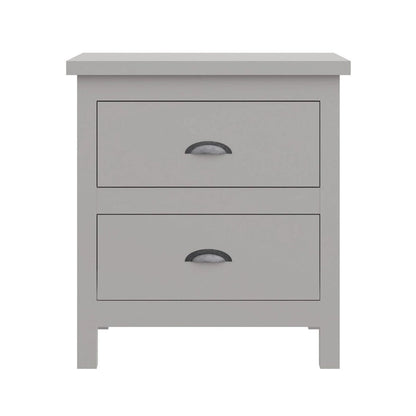 Yes4wood Nightstand with Drawers, Solid Wood