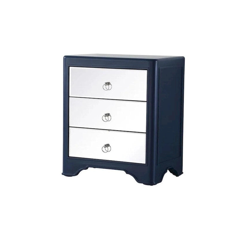 3-Drawer Mirrored Accent Chest