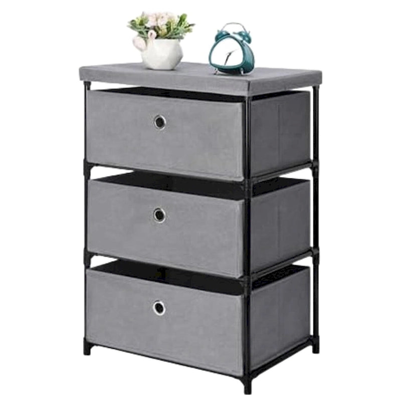 3 Drawers Nightstands Dresser for Bedroom Closet Nursery Dormitory Living Room