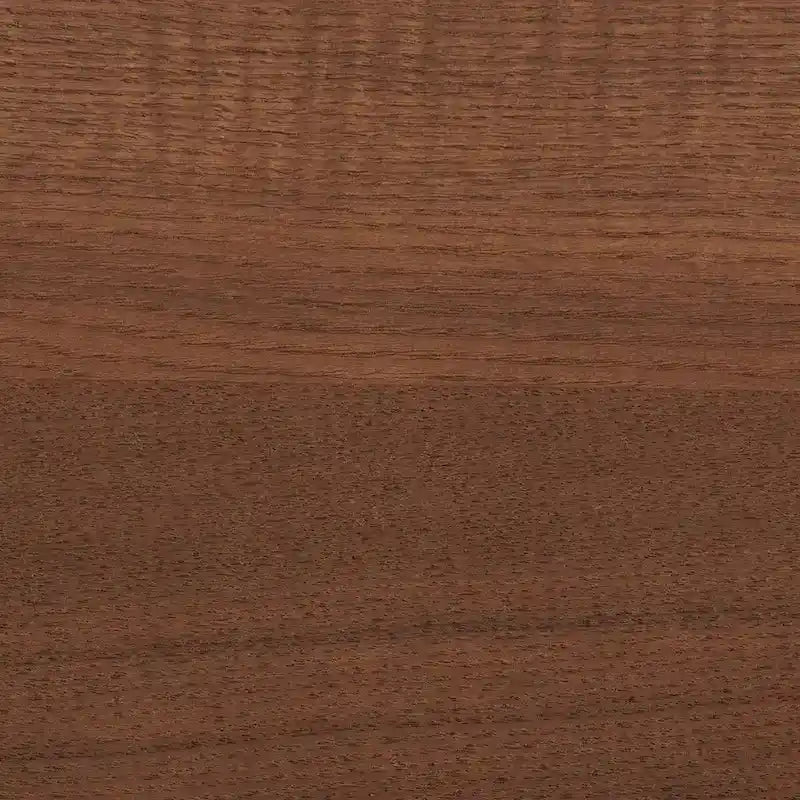 Camden Mid-Century Walnut Brown Wood and Rattan Platform Bed