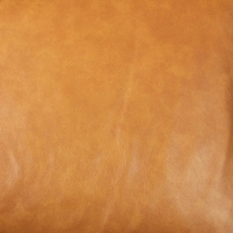 D'Arcy Tan Leather Chaise Sectional - 72.8L x 39.4W x 33.9H