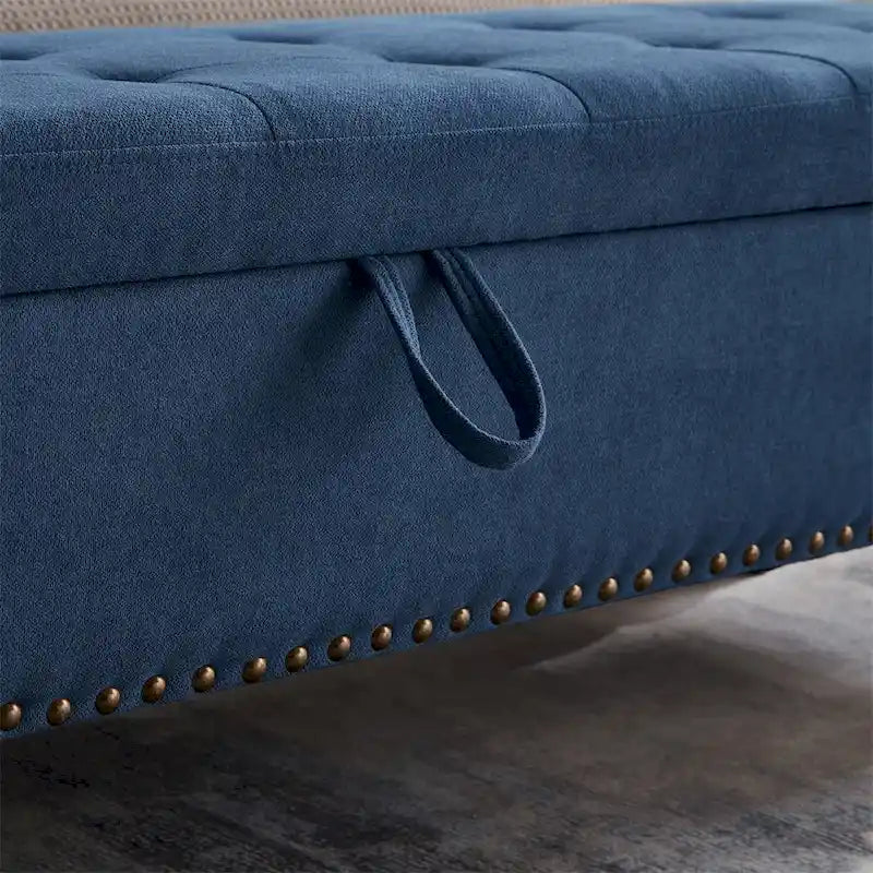 59 Bed Bench Ottoman with Storage Fabric