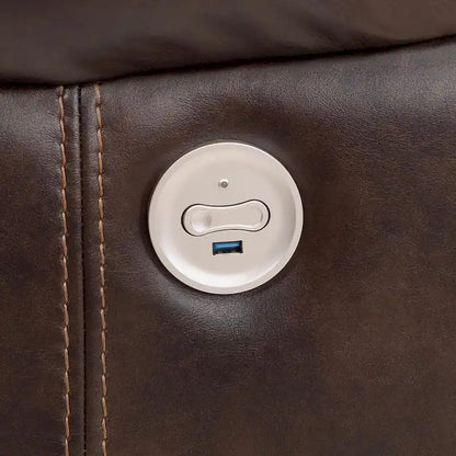 McLean Dark Brown Power Recliner Chair